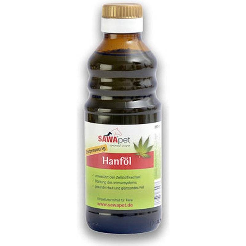 SAWApet Hanföl - 250 ml (63,60 € pro 1 l) von SAWApet