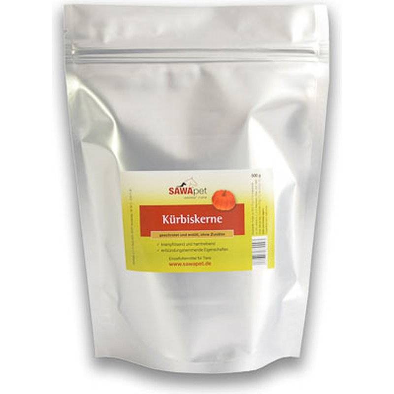 SAWApet Kürbiskerne geschrotet - 500 g (17,80 € pro 1 kg) von SAWApet