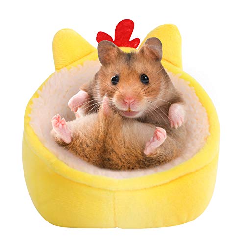 SAWMONG Hamster-Mini-Bett, warme Kleintiere, Haus-Bettwäsche, leichtes Baumwollsofa für Zwerghamster von SAWMONG