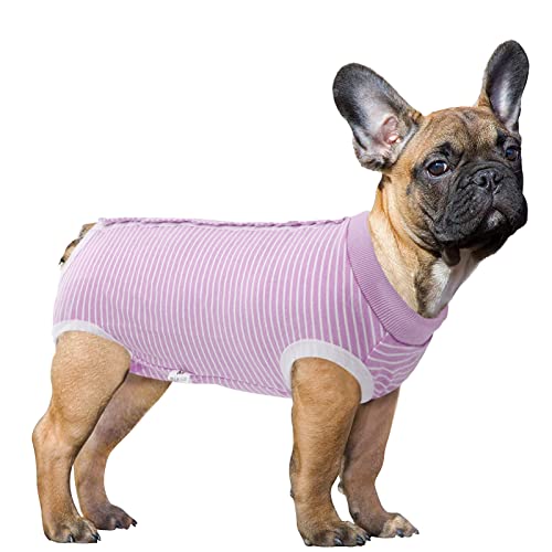 SAWMONG Rehabilitationsanzug für Hunde, Hunde-Erholungsshirt für Bauchwunden, Haustier-Operationen, chirurgische Genesung, eng anliegend, Hunde-Bodysuit, Ersatz für E-Halsband und Kegel von SAWMONG