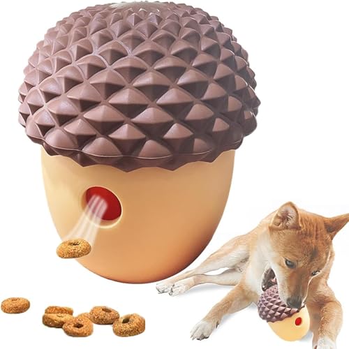 SBY Snackball Jagdbälle Hundeball Futterball Feeder Ball Welpenspielzeug Hundespielzeug (Braun) von SBY