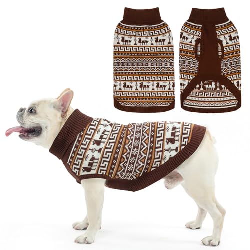 SCENEREAL Hässlicher Hundepullover für kleine, mittelgroße und große Hunde, Khaki, Größe M von SCENEREAL