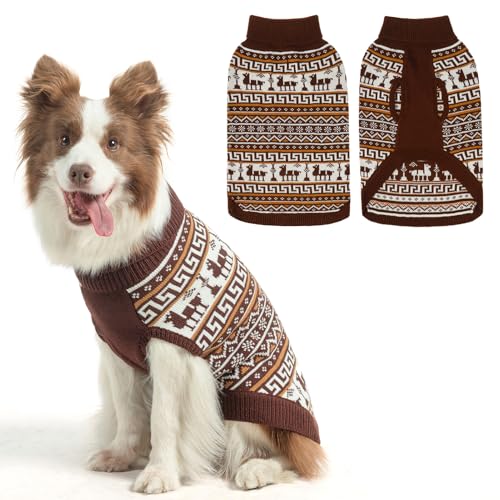 SCENEREAL Hässlicher Hundepullover für kleine, mittelgroße und große Hunde, Khaki, Größe ML von SCENEREAL