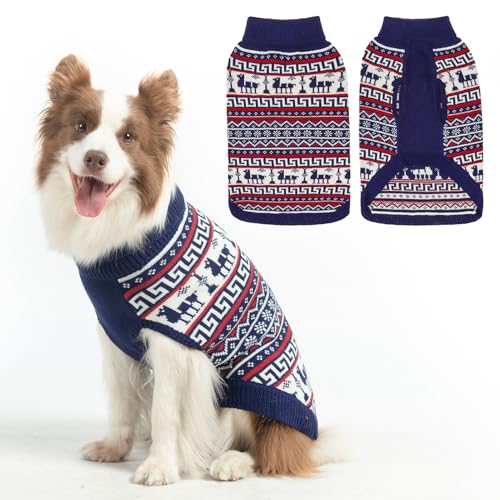 SCENEREAL Hässlicher Hundepullover für kleine, mittelgroße und große Hunde, Marineblau, Größe L von SCENEREAL