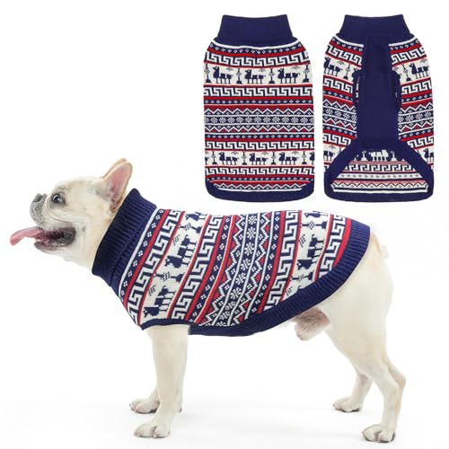 SCENEREAL Hässlicher Hundepullover für kleine, mittelgroße und große Hunde, Marineblau, Größe M von SCENEREAL