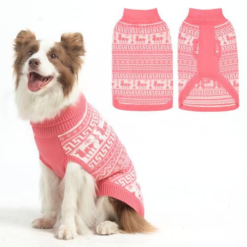 SCENEREAL Hässlicher Hundepullover für kleine, mittelgroße und große Hunde, Rosa, Größe L von SCENEREAL