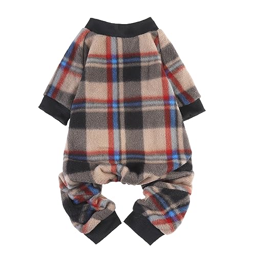 SCENEREAL Hunde-Pyjama für kleine, mittelgroße und große Hunde, weicher und warmer Herbst-Hundekleidung, Welpen-Einteiler-Outfit für Hunde, Winter, Weihnachten – Hunde-Jammies-Pyjama von SCENEREAL