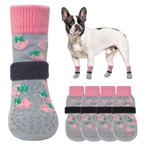 SCENEREAL Hundesocken für heiße/kalte Gehwege, Grau, Größe S von SCENEREAL