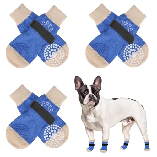 SCENEREAL Rutschfeste Hundesocken, Haustierbedarf von SCENEREAL