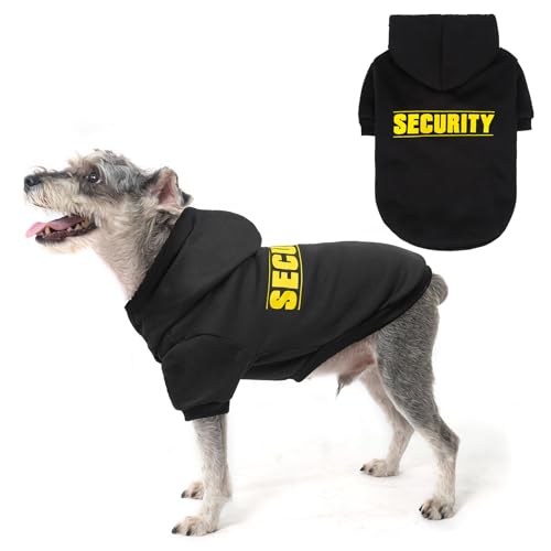 SCENEREAL Sicherheits-Hunde-Kapuzenpullover für kleine, mittelgroße und große Hunde, gebürstetes Fleece, Hundekleidung mit Hut, weicher Winter-Frühlingsmantel, Allwetterkleidung, klassisches von SCENEREAL