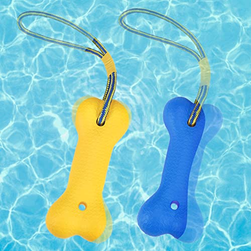 SCENEREAL Wasserspielzeug für mittelgroße und große Hunde – 2 Stück, interaktives Apportier- und schwimmendes Poolspielzeug, Kauspielzeug für Hunde schwimmt auf Wasser, Retrieving-Schnuller, von SCENEREAL