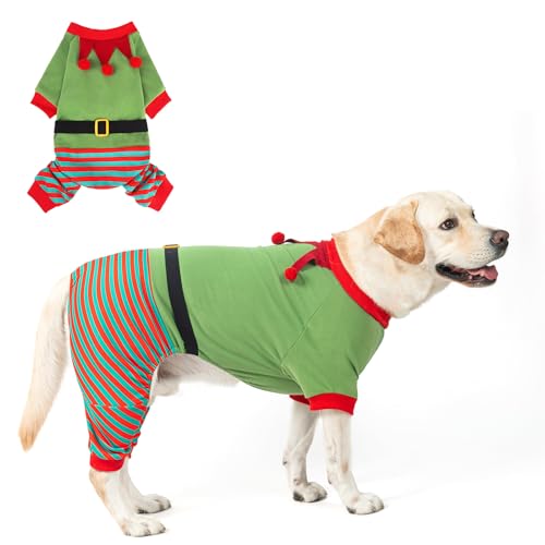 SCENEREAL Weihnachtspullover für Hunde, lustiges Elfenkostüm für große, mittelgroße und kleine Hunde, Mädchen, Jungen, weiche Haustierkostüme, Weihnachten, warme Welpen-Winterkleidung, Urlaubs-Outfit, von SCENEREAL