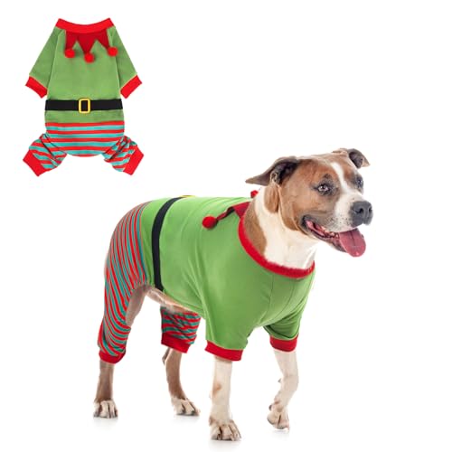 SCENEREAL Weihnachtspullover für Hunde, lustiges Elfenkostüm für große, mittelgroße und kleine Hunde, Mädchen, Jungen, weiche Haustierkostüme, Weihnachten, warme Winterkleidung, Urlaubs-Outfit, von SCENEREAL