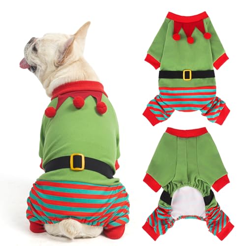 SCENEREAL Weihnachtspullover für Hunde, lustiges Elfenkostüm für große, mittelgroße und kleine Hunde, Mädchen, Jungen, weiche Haustierkostüme, Weihnachten, warme Winterkleidung, Urlaubs-Outfit, von SCENEREAL