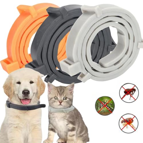 SCOBUTY Flohschutz Halsband für Hunde,Flohhalsband für Katze,Zeckenschutz für Hunde,Zeckenhalsband für Katzen von SCOBUTY