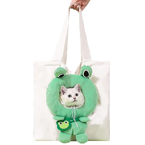 SCOOVY Haustiertrage-Umhängetasche | Niedlich geformte Katzentrage - Verstellbare Katzen-Schultertragetasche mit großem Fassungsvermögen für kleine Hunde und Katzen, Welpen im Freien von SCOOVY