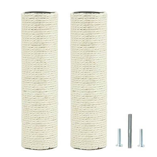 M10 Kratzbaum-Ersatzpfosten – 10 mm Bolzen, Sisal-Kratzbaum, Ersatzstange, M10-Bolzen, stabile PVC-Rohre, Schrauben im Lieferumfang enthalten (8,5 x 30 cm) von SCSFCVIUS