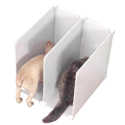 Pet Feeder Devider Board Katze – Abnehmbarer Katzennapf, Spritzschutz, Auslaufschutz, Trennbrett, Zaun für Multicat-Familie (2 Katzen) von SCSFCVIUS