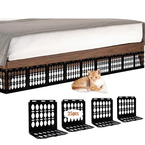 SCSFCVIUS Unterbett-Blocker für Haustiere, 4,5 m unter der Couch, Haustierspielzeug, Couchschutz unter Möbeln, Sofa, Lückenbarriere (m, 25 Stück) von SCSFCVIUS