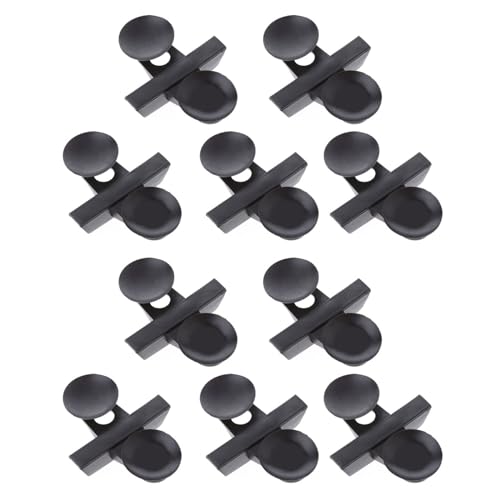 SCUDGOOD Aquarium-Trennwand-Clips mit Saugnäpfen, schwarz, weiche Saugnapf-Halter für Aquarien, Trennklammer, Halterung, Aquarium-Trenn-Clips mit Saugnapf, schwarzer Saugnapf, 10 Stück von SCUDGOOD