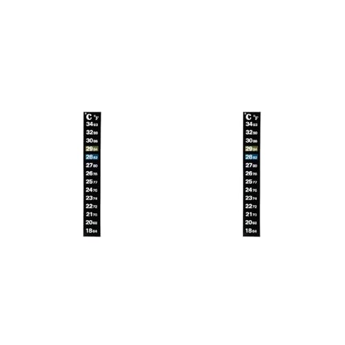 SCUDGOOD Thermometerstreifen, selbstklebend, für Aquarien, Temperaturthermometer für Fische, für Aquarien, Weinglas, 17,8 °C, 33,9 °C & 18 3 Luftfeuchtigkeitsmesser, Hygrometer, Luftfeuchtigkeits- und von SCUDGOOD