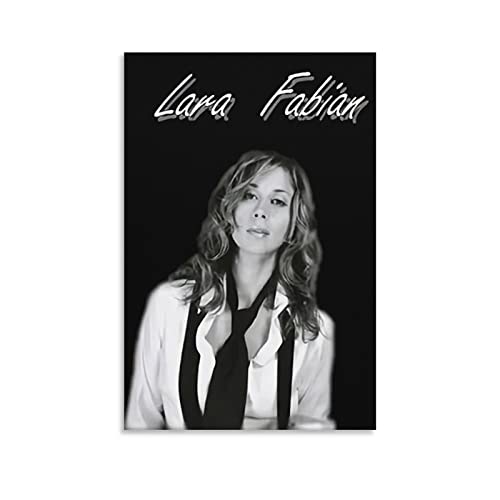 SECOLI Lara Fabian 5 Fashion Poster Dekorative Malerei Leinwand Wandkunst Wohnzimmer Poster Schlafzimmer Gemälde 20 x 30 cm von SECOLI