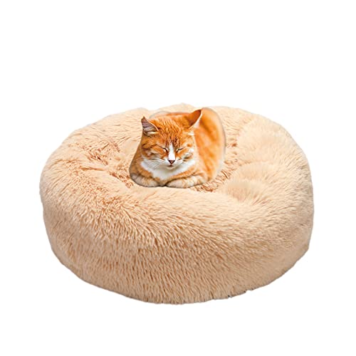 Katzenbett, flauschig, Kissenmatte, Plüsch, für kleine Hunde, Donut, Kuschelhütte, warmes Welpensofa für drinnen und draußen, Katzen, Schlafen, verbessertes, beruhigendes Haustierbett von SEDOXX