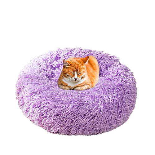 Katzenbett, flauschig, Kissenmatte, Plüsch, für kleine Hunde, Donut, Kuschelhütte, warmes Welpensofa für drinnen und draußen, Katzen, Schlafen, verbessertes, beruhigendes Haustierbett von SEDOXX