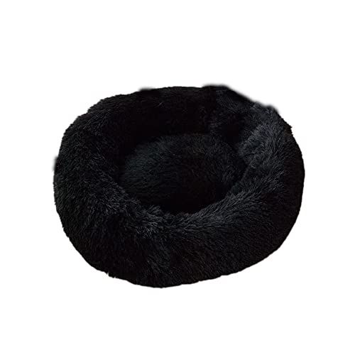 Kleines, mittelgroßes Katzenbett Donut Kitty Bett Katzenbetten für drinnen Katzen Runde Haustierbetten Flauschige Welpenbetten Katzenschlafbett Warm Gemütlich Waschbar Weicher Plüsch von SEDOXX