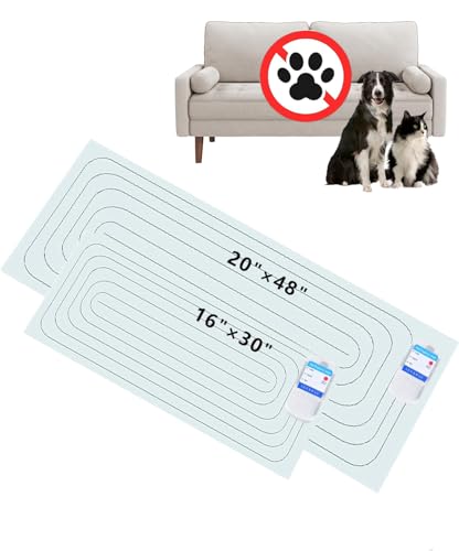 Haustier-Stoßmatte für Hunde und Katzen, Stoßdämpfung für Haustier-Training im Innenbereich, 3 Straßen, 2 Stück verschiedene Größen (121.9x50.8 cm + 76 cm 2x4 cm 0.6 cm) von SEERWAY