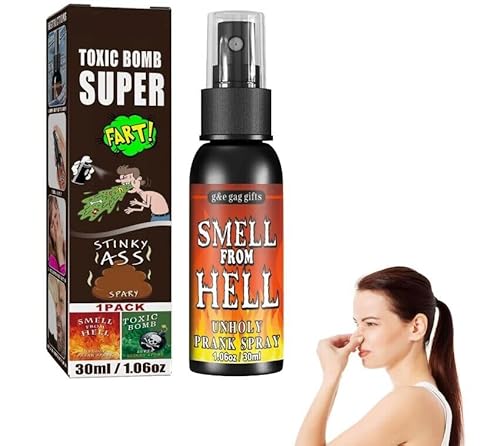 SEGMINISMART Furzspray, Stinky Egg Spray, Aprilscherz, Stinkspray, Streich Spray, flüssiges Furzspray, super stinkender flüssiger Furz, 30 ml langanhaltender Geruch, Halloween-Zubehör von SEGMINISMART