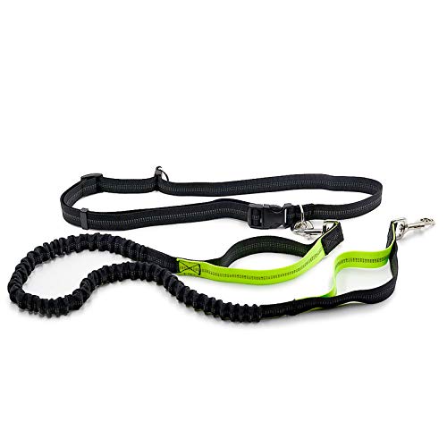 SEIWEI Hundeleine zum freihändigen Laufen, multifunktionale verstellbare Hundeleine, Hundeleine für Hunde mit verstellbarem Taillengürtel und reflektierend für Laufen, Walking, Training von SEIWEI