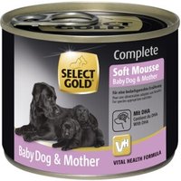 SELECT GOLD Nassfutter Hund Complete Soft Mousse Baby & Mother 6x180 g von SELECT GOLD