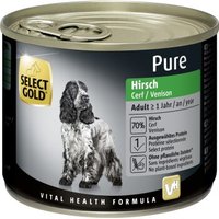 SELECT GOLD Pure Adult Hirsch 6x200 g von SELECT GOLD