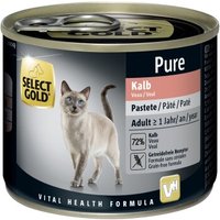 SELECT GOLD Pure Adult Paté Kalb 6x200 g von SELECT GOLD