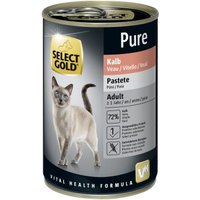 SELECT GOLD Pure Adult Paté Kalb 6x400 g von SELECT GOLD