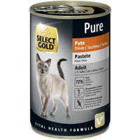 SELECT GOLD Pure Adult Paté Pute 6x400 g von SELECT GOLD