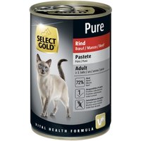 SELECT GOLD Pure Adult Paté Rind 6x400 g von SELECT GOLD