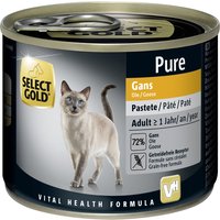 SELECT GOLD Pure Adult Paté Gans 12x200 g von SELECT GOLD