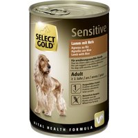 SELECT GOLD Nassfutter Hund Sensitive Adult Lamm mit Reis 6x400 g von SELECT GOLD