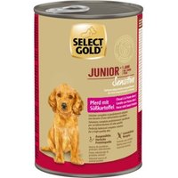 SELECT GOLD Nassfutter Hund Sensitive Junior Pferd mit Süßkartoffel 6x400 g SELECT GOLD Nassfutter Hund Sensitive Junior Pferd mit Süßkartoffel 6x400 g von SELECT GOLD
