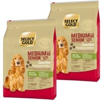 SELECT GOLD Sensitive Senior Medium Ente & Kartoffel 2x4 kg von SELECT GOLD