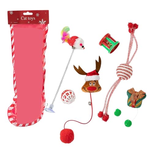 Haustierfreundliche Weihnachtsspielzeug Set Safe Bites Resistente Katzen Spielzeuginformationen Katzen Für Interaktiv Spielzeiten Mit Haustier Sortiment Haustierfreundliche Weihnachtsspielzeug Set Safe Bites Resistente Katzen Spielzeuginformationen Katzen Für Interaktiv Spielzeiten Mit Haustier Sortiment von SELiLe