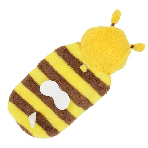 SELiLe Pelziges Fleece Bienen Kostüm Für Hunde Und Katzen Pullover Anzug Haustier Halloween Cosplay Kostüm Party Outfit 2-beinige Kleidung von SELiLe