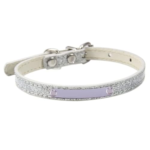 Verstellbares Halsband Katze mit DIY Gravurplatte Haustier Abnehmbar Leicht Katzenhalsbänder DIY Namensschild Telefonnummer Hundehalsband Namensschild von SELiLe