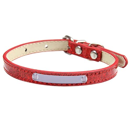 Verstellbares Halsband Katze mit DIY Gravurplatte Haustier Abnehmbar Leicht Katzenhalsbänder DIY Namensschild Telefonnummer Hundehalsband Namensschild von SELiLe