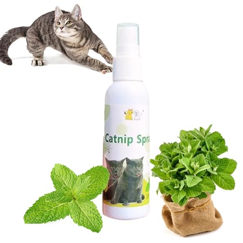 Katzenminz-Spray, Kräuterkatzen-Spray, Katzenminze-Spray für Katzen, Trainingsspray für Katzen mit Katzenminze, reines natürliches Katzenminze-Spray, Anti-Stress, für Entspannung, 50 ml von SEMINISMAR