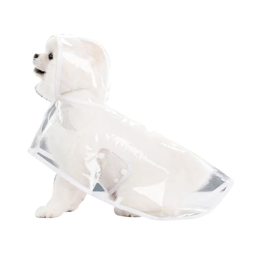 Regenjacke Hund,Regenmantel Hund Wasserdicht,transparent Hunde Regenjacke,Regenmantel für Hunde,Hunderegenmantel mit Kapuze,Regencape Hund Mit Kapuze,Hundemantel Wasserdicht,1 Stück von SEMINISMAR