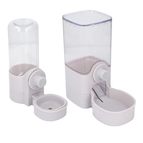 Hängendes Futter- und Wasserspender Set für Katzen, Hunde, Kaninchen, Automatische Schwerkrafttränke für Haustiere, Käfig Katzen Wasserspender, Futternapf für Hasen, von SENECESLI