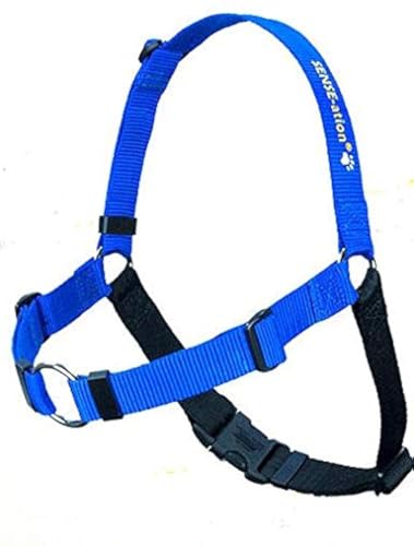 Die Original Sense-ation verhindert Zerren Dog Training Geschirr (Blau, groß Breit) von SENSE-ation Dog Harness